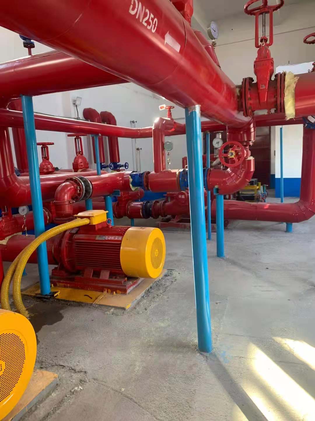 山东钢铁集团低压泵房项目消防泵房实拍
