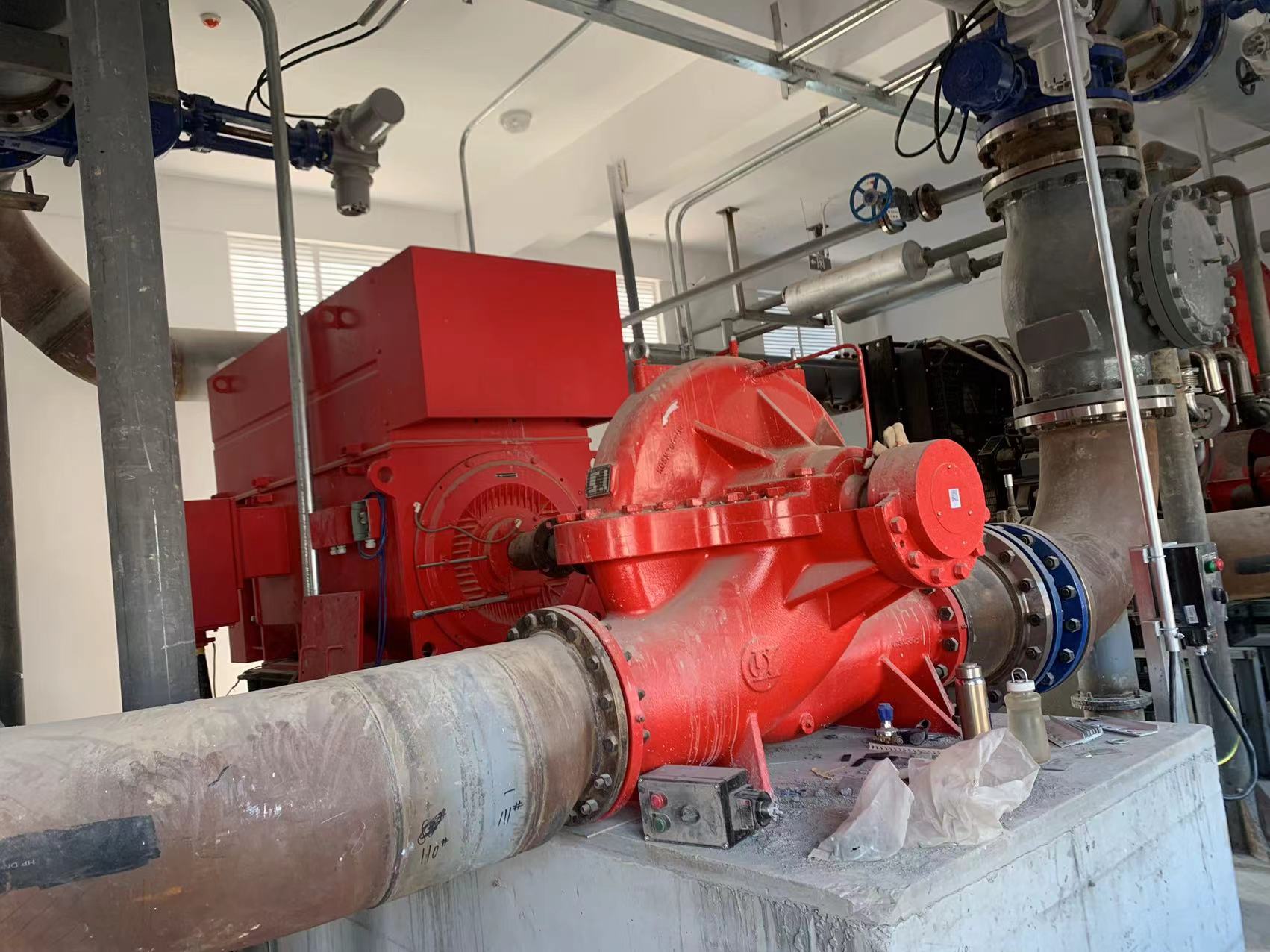 山东瑞阳新能源科技项目高压消巡检成套设备泵房实拍