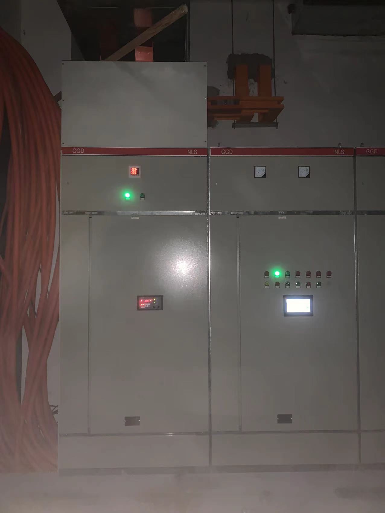 恒大世界城消防泵房项目双电源进线柜消防巡检柜实拍照片