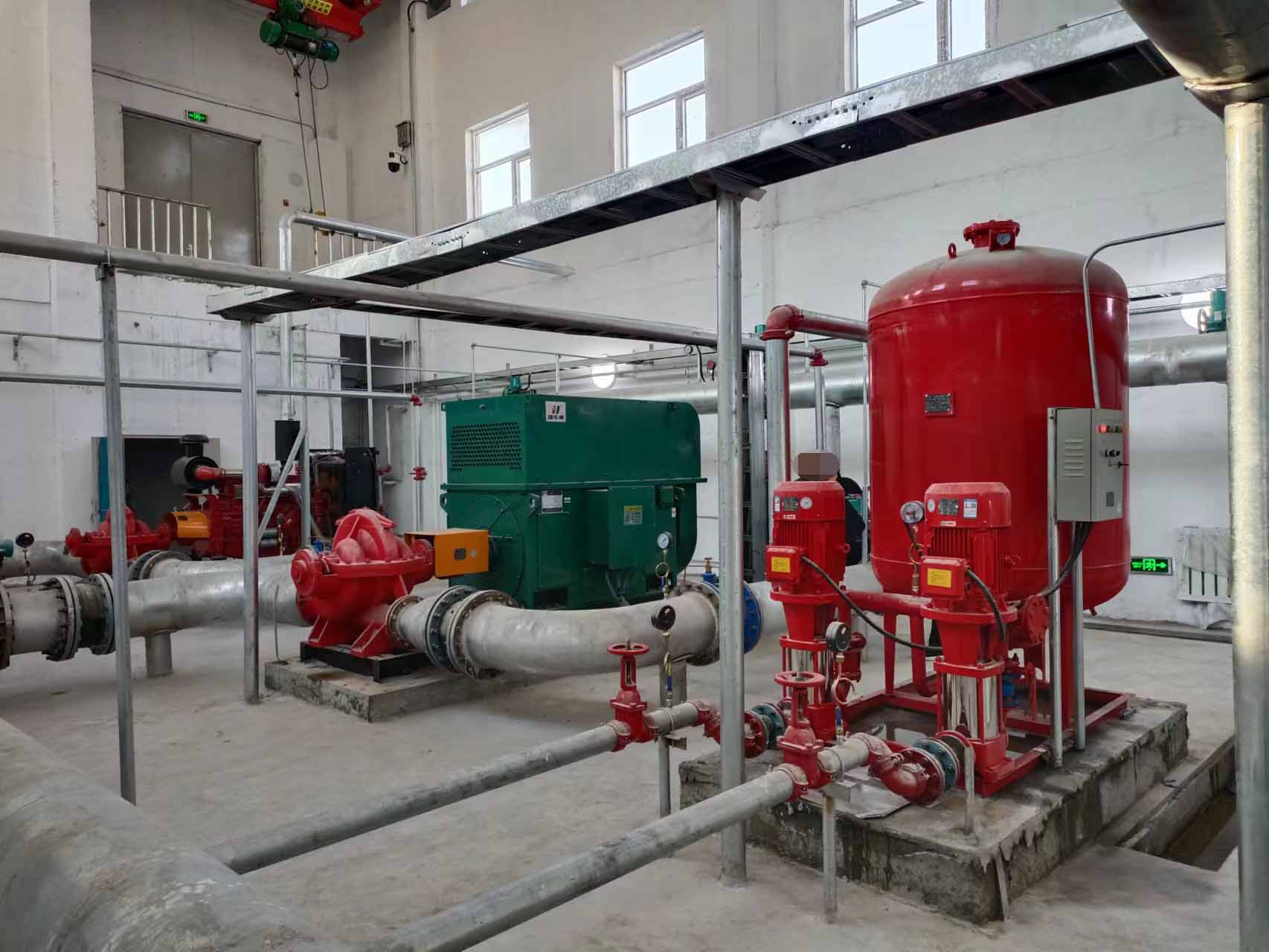 鄂尔多斯昌达天然气高压消防泵巡检成套设备项目设备泵房