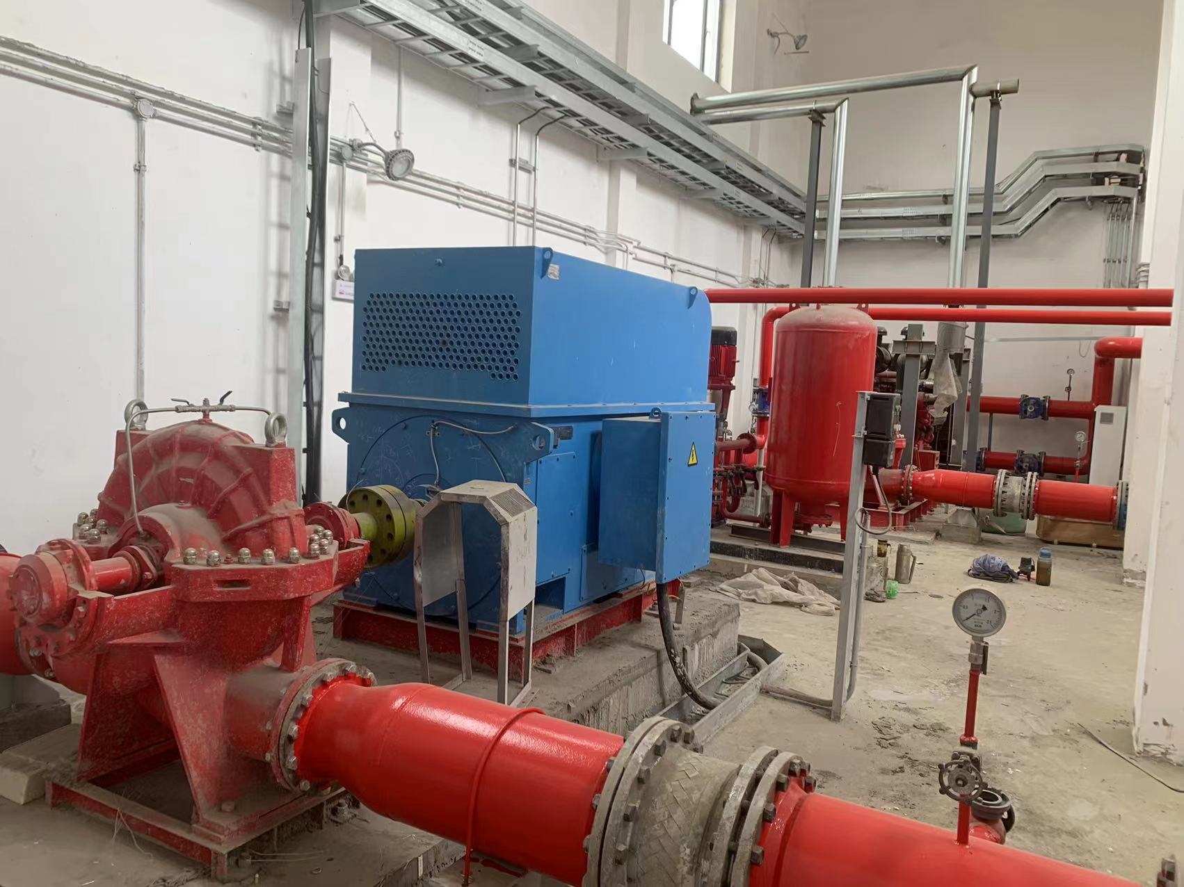 新疆哈密高压消防巡检成套设备项目泵房现场实拍照片