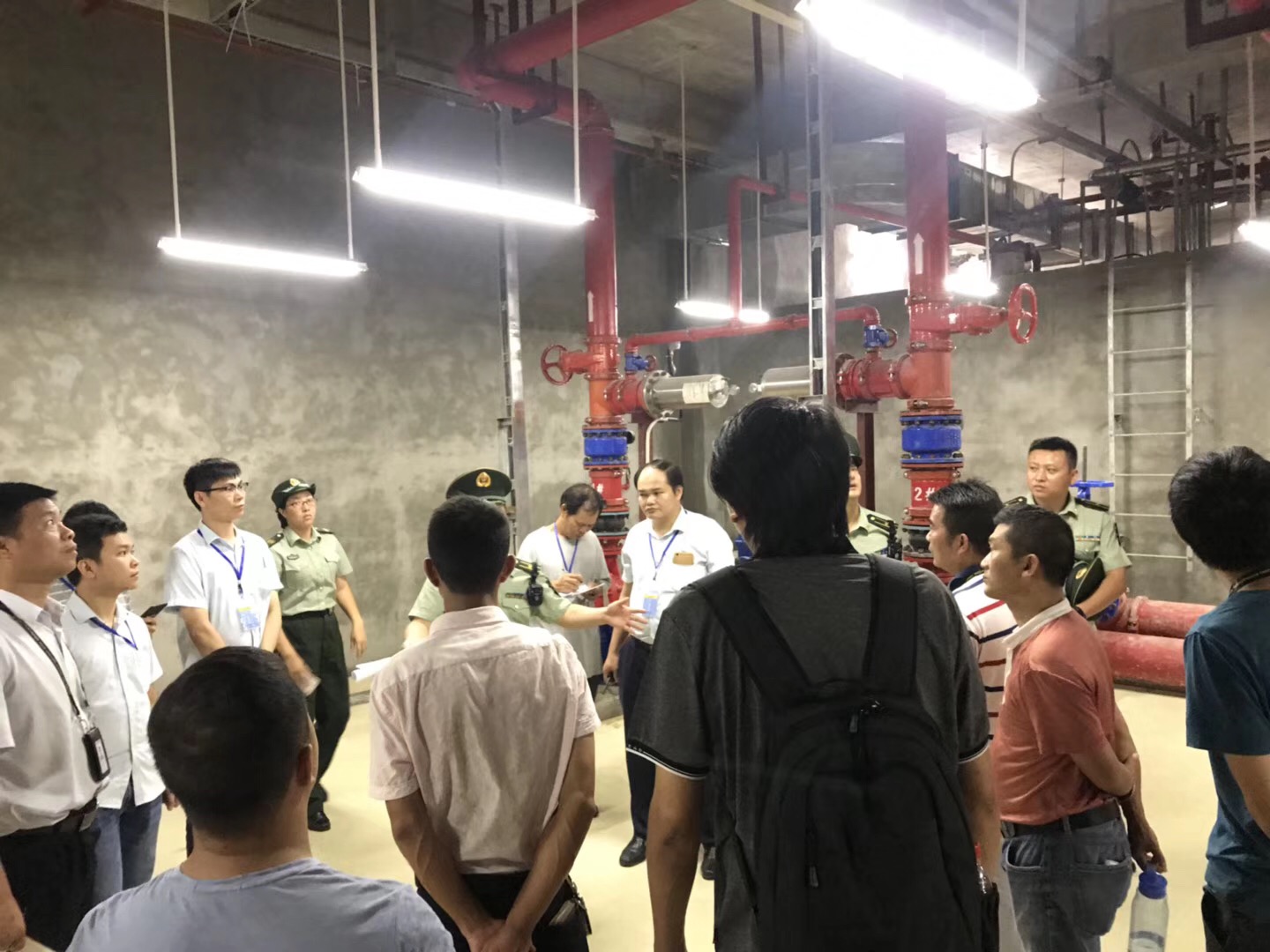 申工消防巡检柜桂林两江国际机场项目现场验收实拍